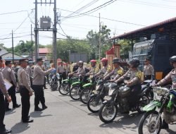 Polresta Deli Serdang Cek Kendaraan Dinas Persiapan Menjelang Pemilu