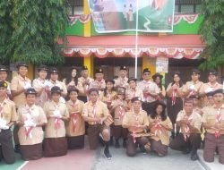 TKK MPK Kapal Laksanakan Upacara Hari Pramuka 2023 di SMK Xaverius Palembang