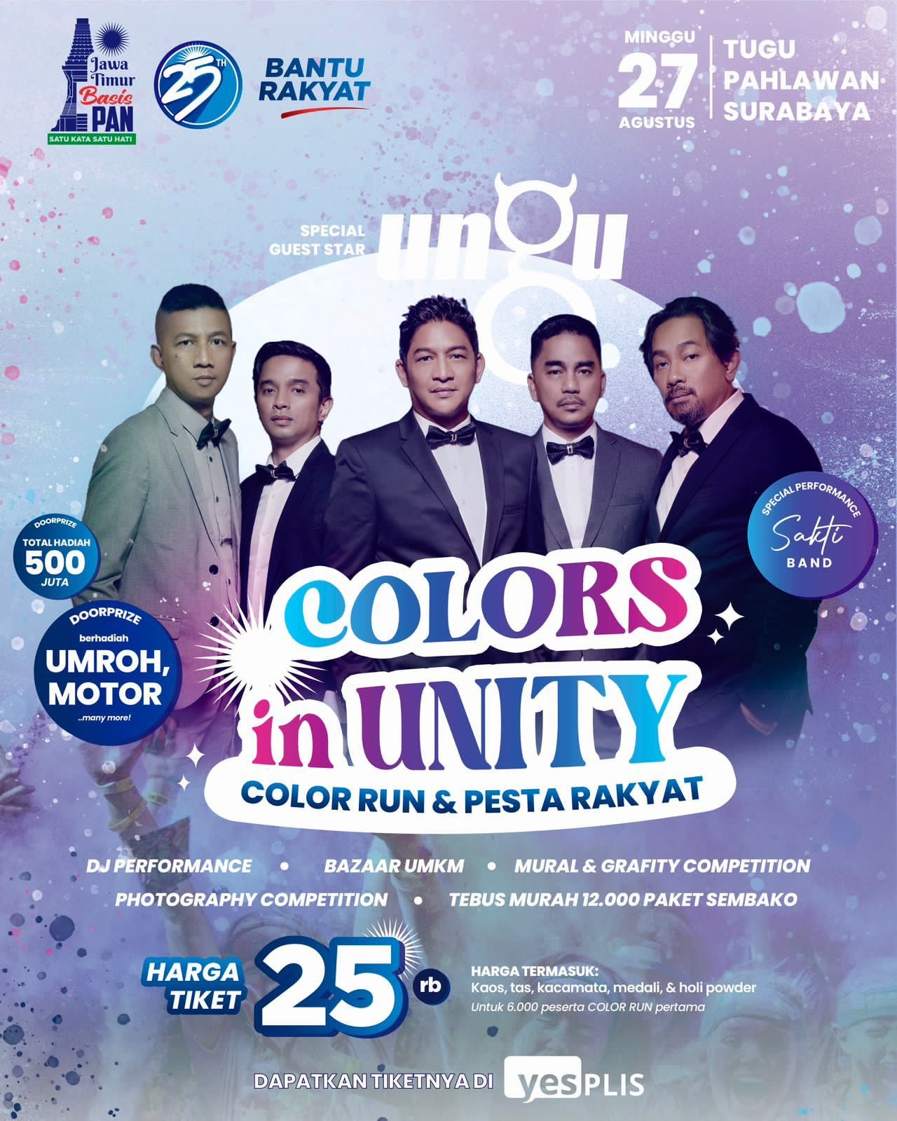 Bidik Kalangan Milenial di HUT ke-25, DPW PAN Jatim Gelar 'Colors in Unity' Bidik Kalangan Milenial di HUT ke-25, DPW PAN Jatim Gelar 'Colors in Unity'