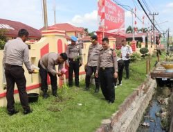 Polresta Deli Serdang Giat Penanaman Pohon
