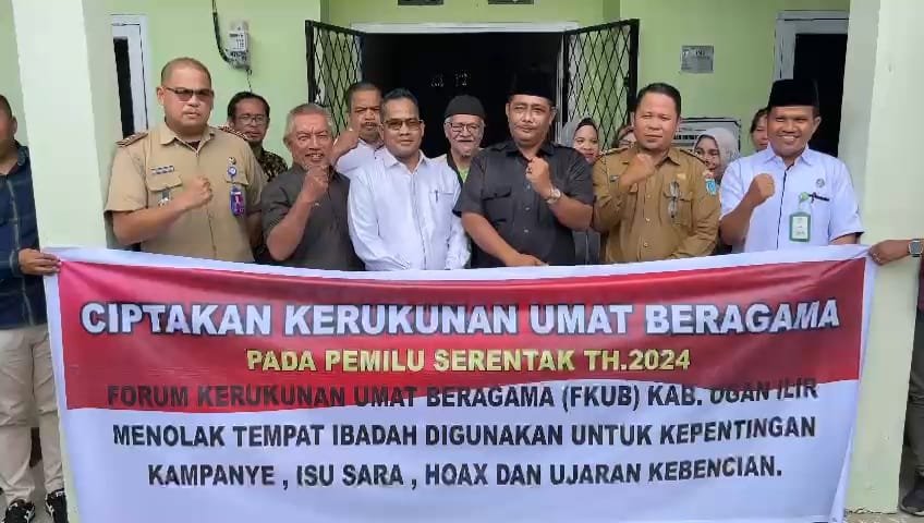 Jelang Pemilu Serentak 2024, FKUB Ogan Ilir Gelar Deklarasi Damai Jelang Pemilu Serentak 2024, FKUB Ogan Ilir Gelar Deklarasi Damai