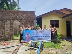 Polri Peduli, Polsek Na IX-X Sediakan Sumur Bor Dan Pompa Air