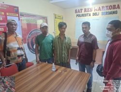 Polsek Tanjung Morawa Ciduk Sopir Angkot Nitra A 15 Pakai Sabu