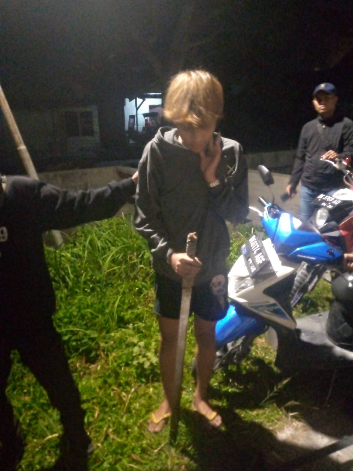 Opsnal Polresta Deli Serdang Amankan Geng Motor, 2 Remaja Dan 9 Sajam