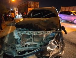 Tabrakan Beruntun, 2 Korban Luka Lecet