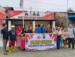Polresta Deli Serdang Giat Rutin Jum’at Curhat Dan Beri Bantuan.