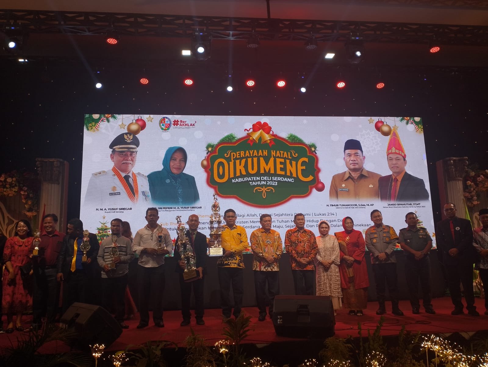 Perayaan Natal Oikumene Kabupaten Deli Serdang Tahun 2023
