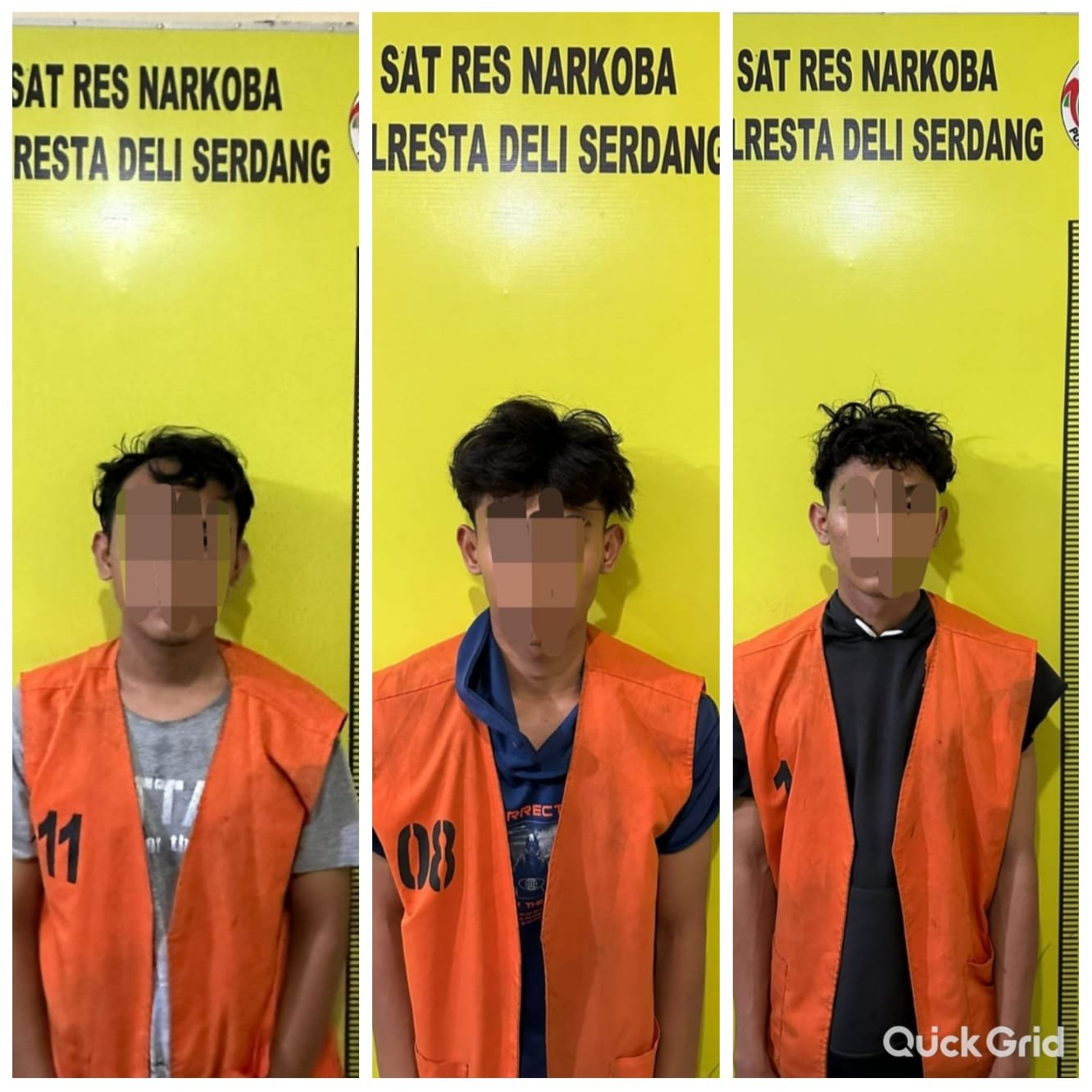 Polresta Deli Serdang Amankan 3 Pengedar Shabu