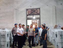Kapolresta Deli Serdang Cek Sidang Pleno Dan Gudang PPK Kecamatan Batang Kuis