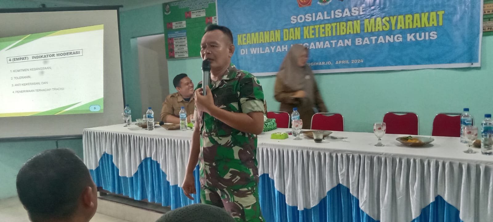 Koramil 0204-05/BK Bekali Wasbang Ke Seluruh Warga Desa Di Batang Kuis