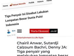 Chairil Anwar, Sutardji Calzoum Bachri, Denny JA: Tiga Penyair Yang Melakukan Lompatan Besar Dunia Puisi Indonesia