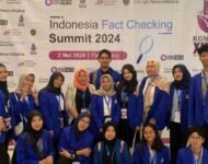 Mahasiswa Ilmu Komunikasi Universitas Bina Darma hadir dalam kegiatan Indonesia Fact Checking Summit (IFCS)