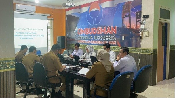 OMBUDSMAN RI PERWAKILAN SUMATERA SELATAN PANGGIL DINAS PERKIMTAN KOTA PALEMBANG SOROTI MASALAH PENERANGAN JALAN UMUM(PJU) DI KOTA PALEMBANG