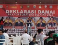 Gelar Deklarasi Komitmen ADO Sumsel Wujudkan Pilkada Damai 2024