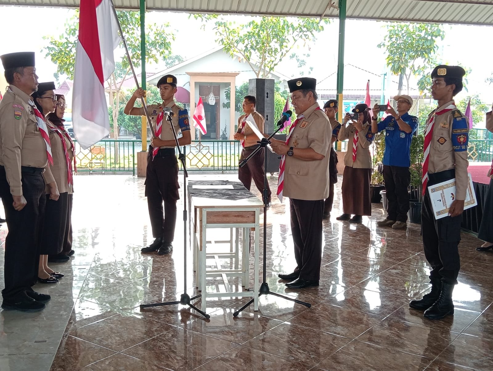 HM Ali Yusuf Siregar Lantik Pengurus Gerakan Pramuka Kwartir Ranting Percut Sei Tuan Masa Bakti 2024-2027