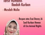 Respon atas Esai Denny JA soal Kurban Hewan di Era Animal Rights