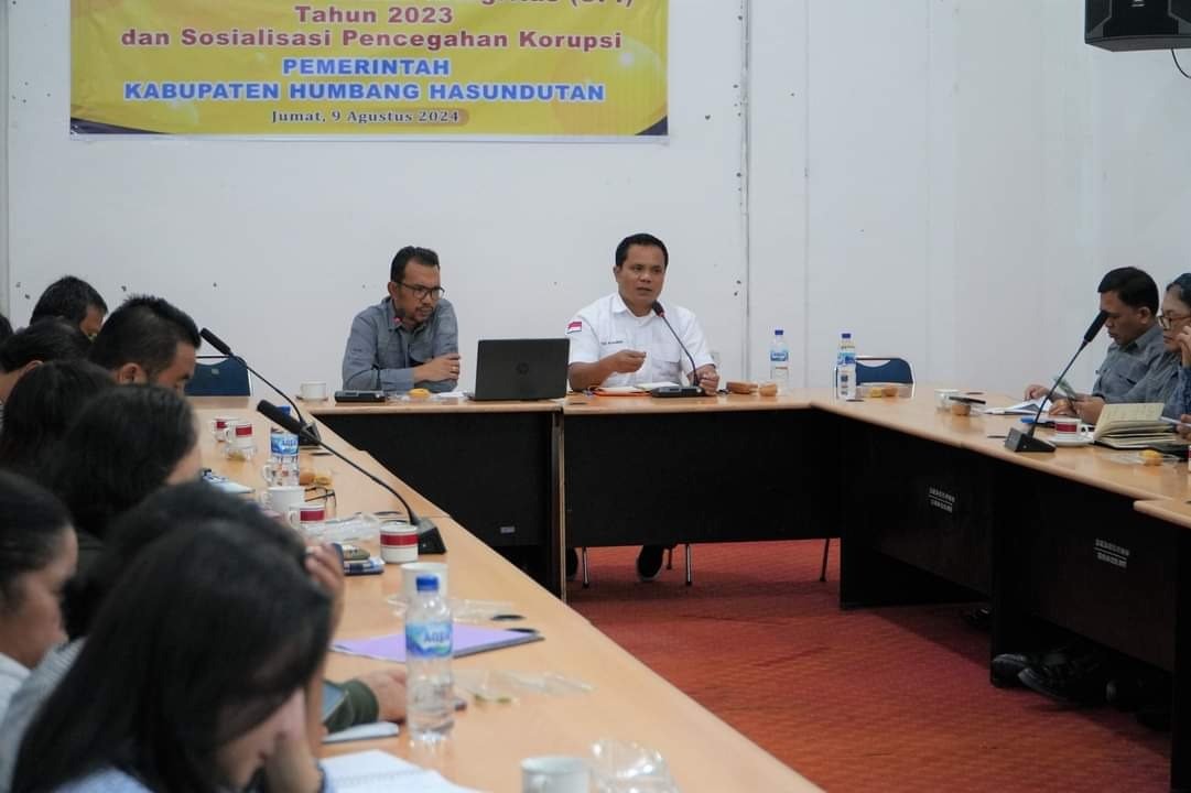 Pemkab Humbahas Laksanakan Sosialisasi SPI dan Pencegahan Korupsi