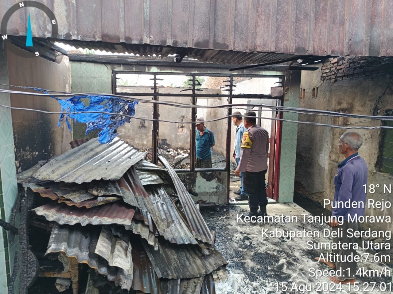 1 Unit Rumah Dilalap Sijago Merah Di Tanjung Morawa