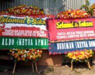 Aktivis Kirim Karangan Bunga ke DPP Partai Golkar, Terkait Rekomendasi Cabup Jember Terduga Korupsi Dana Hibah