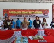 Polresta Deli Serdang Musnakan 14, 460 Kg  Shabu