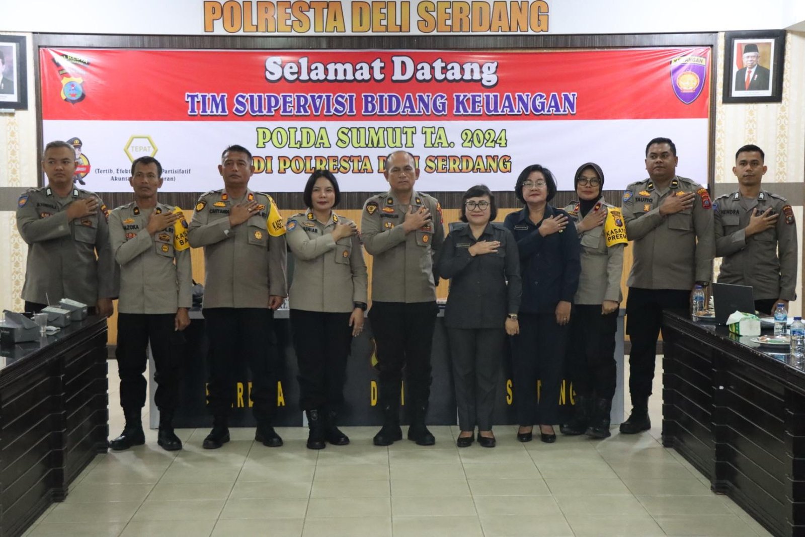 Kunker Tim Supervisi Bidang Keuangan Polda Sumut Ke Polresta Deli Serdang