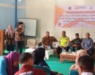 Panwascam Tanjung Raja, adakan Sosialisasi Netralitas ASN dan para Kepala Desa