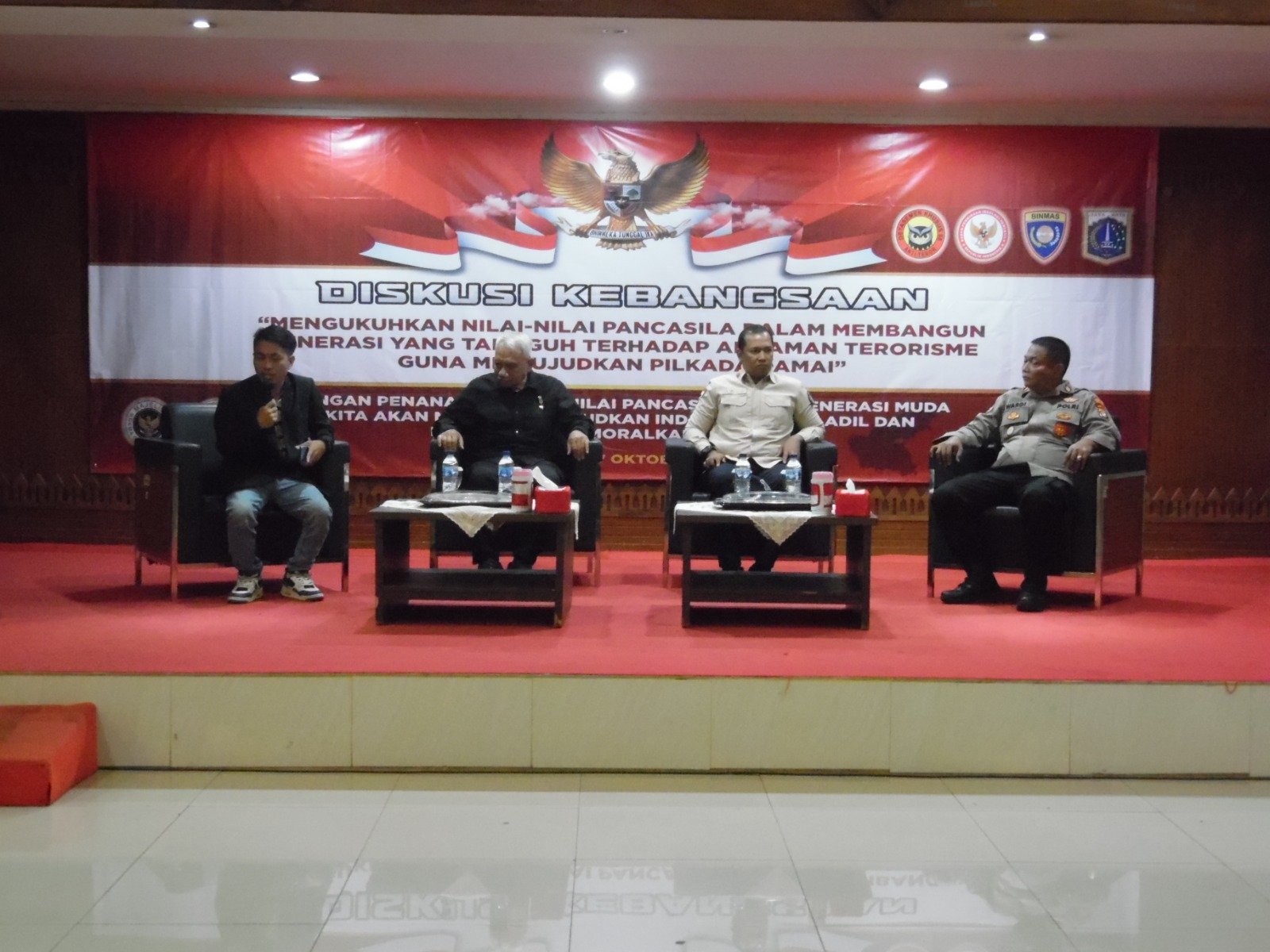 KBO Satbinmas Polres Metro Jakarta Pusat Iptu Wardi Jien SH, MM Gong Pancasila Jadi Pemateri Penanaman 12 Nilai-Nilai Pancasila untuk Generasi muda
