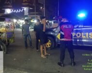 Sat Samapta Polresta Deli Serdang Giat Patroli Blue Light