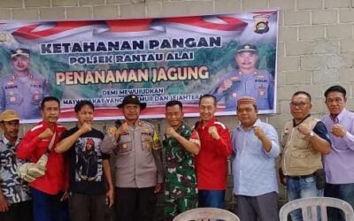 Giat Polsek Rantau Alai dalam Rangka Program Ketahan Pangan dan Swasembada Pangan