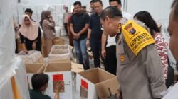Kapolresta Deli Serdang Tinjau Dan Cek Gudang Logistik KPU