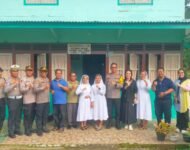 Kapolres Lahat AKBP God Parlasro Sinaga Kunjungi Gereja Katolik St Mikael Tanjung Sakti