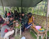Pererat Silahturahmi, Satgas Yonif 641/Bru Giat Anjangsana Distrik Eragayam