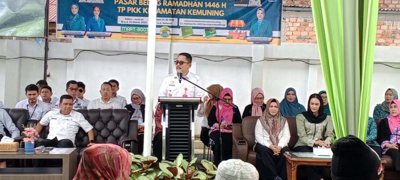 TP- PKK Kecamatan Kemuning dan Bank Sumsel Babel Syariah menggelar Pasar Bedug Ramadhan 1446 Hijriah TP- PKK Kecamatan Kemuning dan Bank Sumsel Babel Syariah menggelar Pasar Bedug Ramadhan 1446 Hijriah