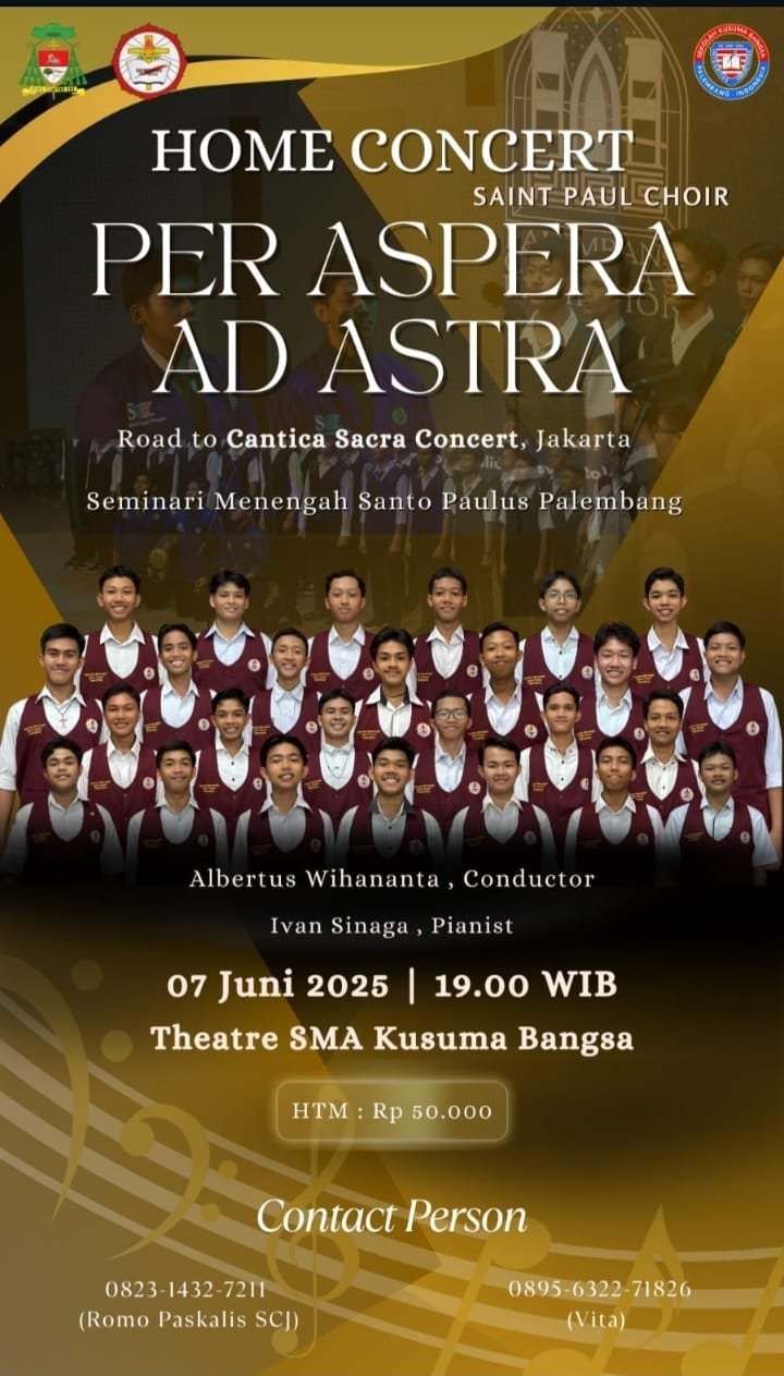 Ayo Saksikan Konser Musik Liturgi Bersama Seminari Menengah St Paulus Palembang Ayo Saksikan Konser Musik Liturgi Bersama Seminari Menengah St Paulus Palembang