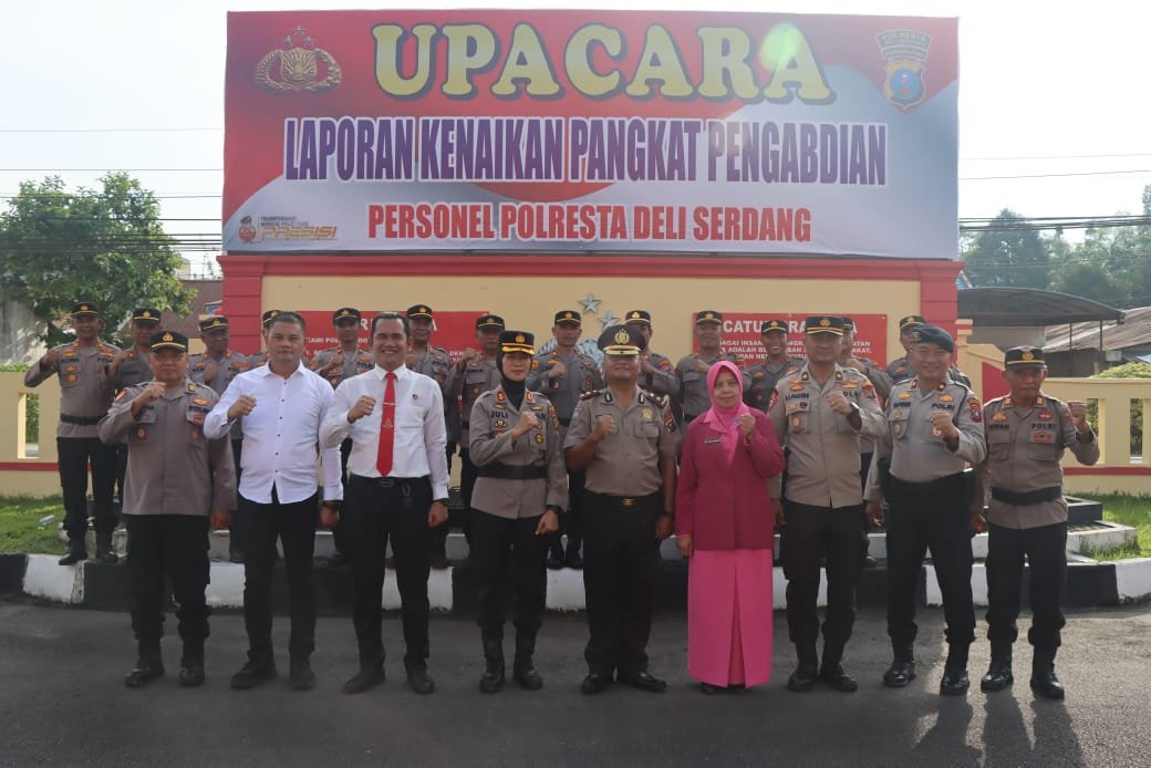Kenaikan Pangkat Pengabdian Kasat Tahti Polresta Deli Serdang