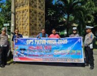 Operasi Patuh Musi 2025, Polres Ogan Ilir Sampaikan Himbauan kepada Masyarakat di Simpang Koramil Jalintim KM 35