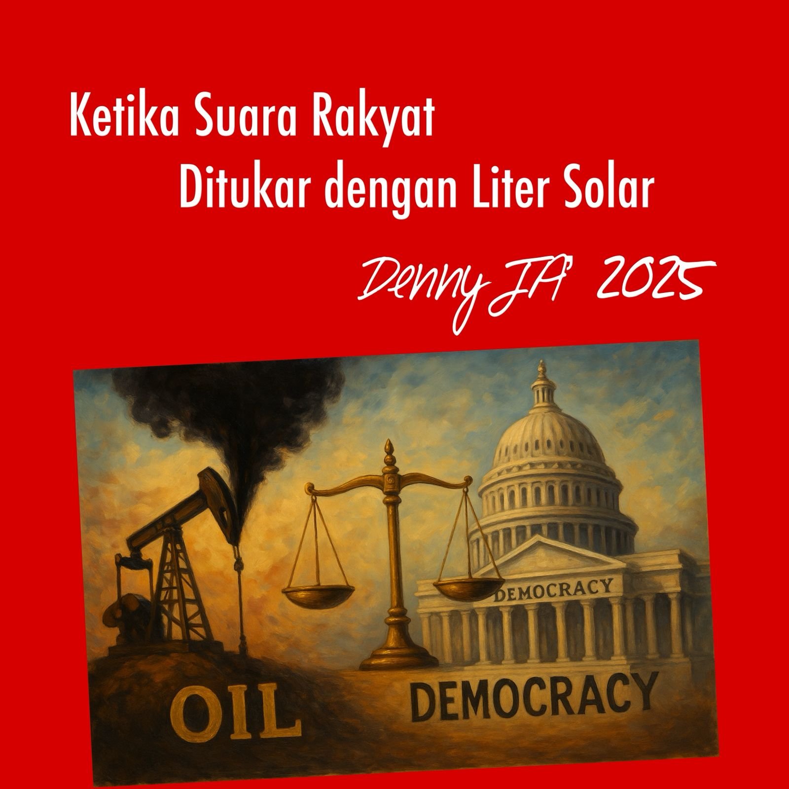 KETIKA SUARA RAKYAT DITUKAR DENGAN LITER SOLAR KETIKA SUARA RAKYAT DITUKAR DENGAN LITER SOLAR