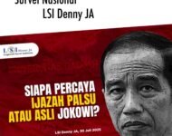 SIAPA YANG PERCAYA IJAZAH JOKOWI: ASLI ATAU PALSU?