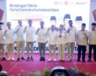 Ketua Harian Gerindra Sufmi Dasco Hadiri Bimtek Partai Gerindra Sumut di Hotel Emerald Garden Medan
