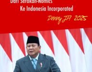 Mendengar Pidato Prabowo di Sidang Tahunan MPR, Agustus 2025  DARI SERAKAH-NOMICS MENUJU INDONESIA INCORPORATED