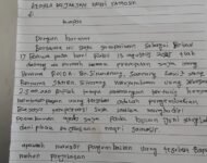 Poltak Situmorang Surati Kepala Kejaksaan Negeri Samosir Pertanyakan Pengembalian Uang 2.5 juta dari JPU T S ?