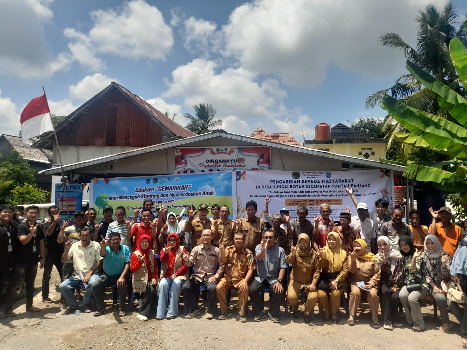 Pemdes Desa Sungairotan Bersama Program Studi Akuakultur, Agroteknologi,dan Kehutanan, Fakultas Pertanian Kelompok 06 KKN 64 Universitas Muhammadiyah Palembang
