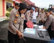 Polresta Deli Serdang Lakukan Pengecekan Senjata Api Personil