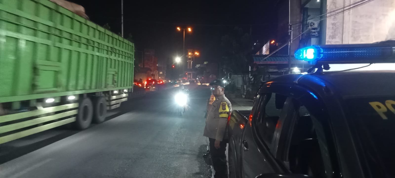 Polresta Deli Serdang Dan Polsek Jajaran Giat Patroli Blue Light