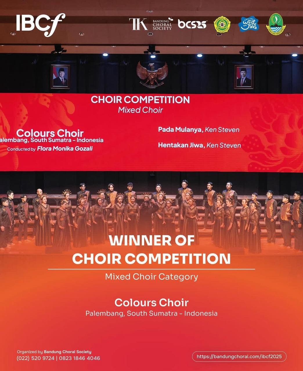 Colours Choir Raih The Winner of Mixed Choir Category dan Dua Medali Emas di 5th International Bandung Choral Festival 2025 Colours Choir Raih The Winner of Mixed Choir Category dan Dua Medali Emas di 5th International Bandung Choral Festival 2025