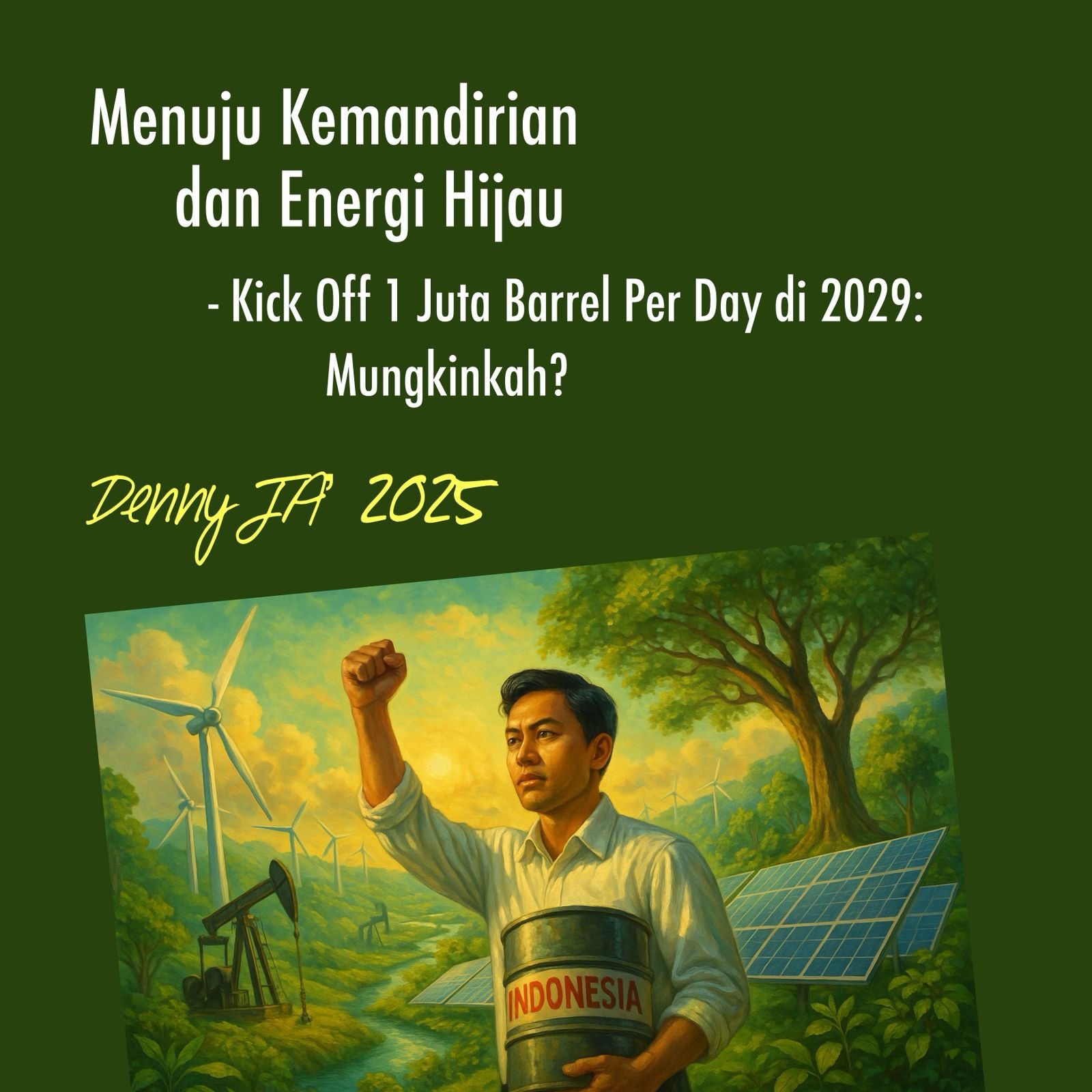 MENUJU KEMANDIRIAN DAN ENERGI HIJAU
