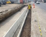 Dinas PUPR Ogan Ilir Bangun Drainase Besar di Jalintim Kota Indralaya