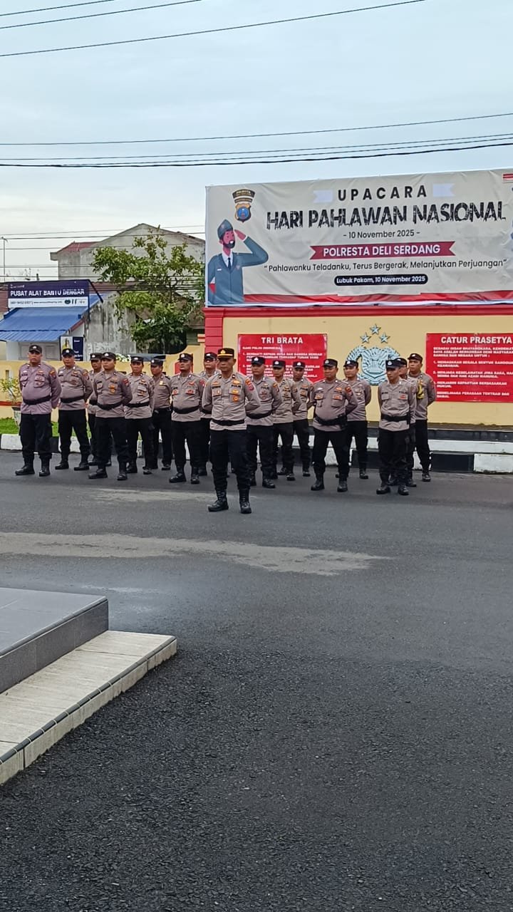 Peringatan Hari Pahlawan, Kapolresta Deli Serdang Mari Kobarkan Semangat Juang untuk Merawat Kemerdekaan Peringatan Hari Pahlawan, Kapolresta Deli Serdang Mari Kobarkan Semangat Juang untuk Merawat Kemerdekaan