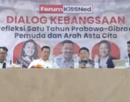 Forum KiSSNed Gelar Dialog Kebangsaan: Refleksi 1 Tahun Prabowo-Gibran, Pemuda dan Arah Asta Cita