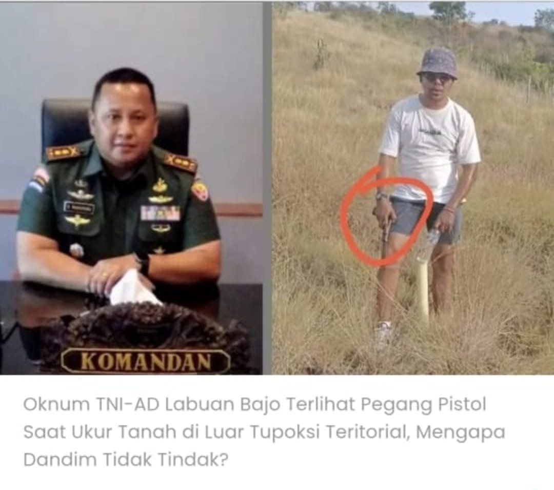 Parah! Oknum Intel Kodim 1630 Labuan Bajo Pamer Senjata Api di Depan Masyarakat Parah! Oknum Intel Kodim 1630 Labuan Bajo Pamer Senjata Api di Depan Masyarakat